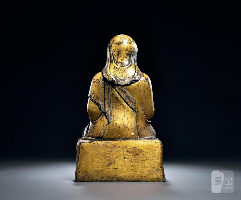 清康熙（1661-1722年） 阿氏多尊者像 - 图2